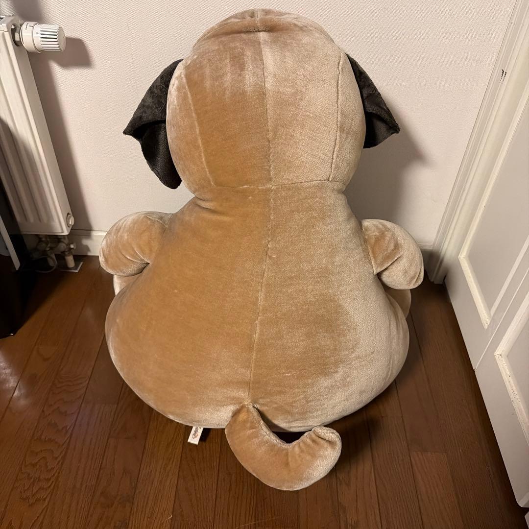 【発送3/1〜可】パグ犬　ぬいぐるみ　特大　大きめ　わんちゃん　ぱぐ　美品　レア