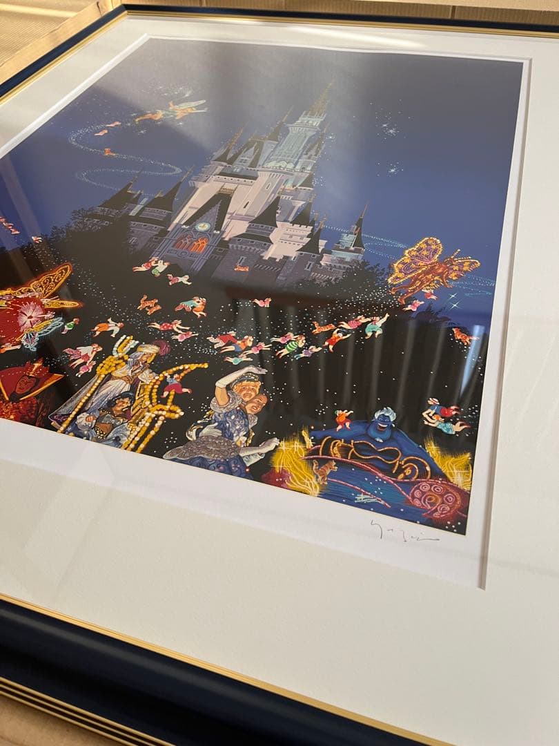 絵画　ヒロ・ヤマガタ「ティンカーベル 東京ディズニーランド」　シルクスクリーン