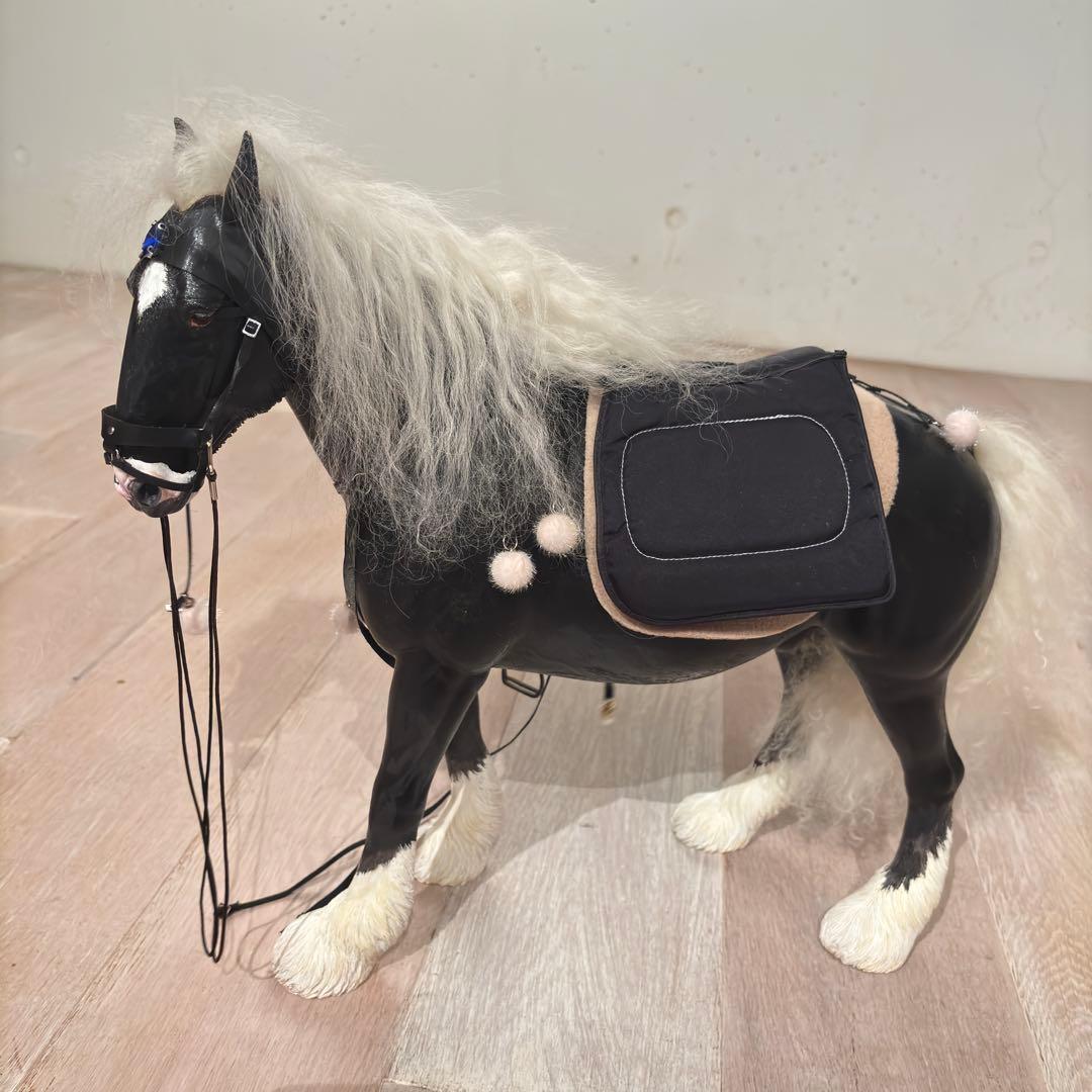 リアル　BIGサイズ　馬　シャイヤー　輓馬　フィギュア