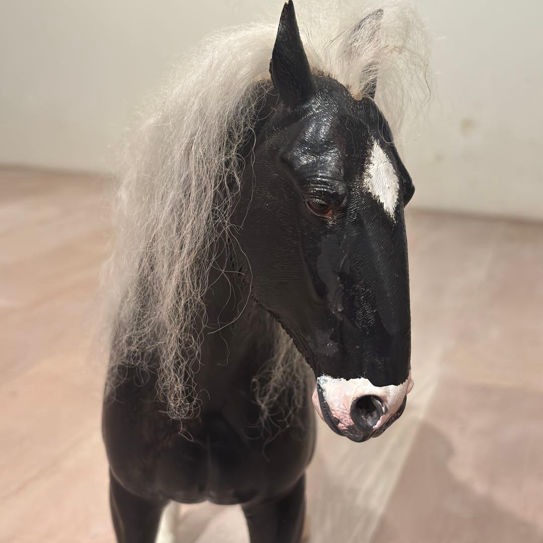 リアル　BIGサイズ　馬　シャイヤー　輓馬　フィギュア