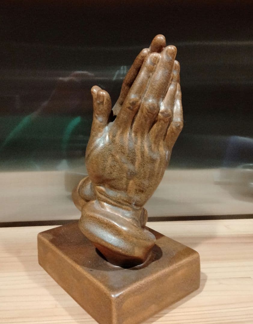ビンテージ　祈り手　大 ハンド　手　オブジェ　置物　ミッドセンチュリー 3