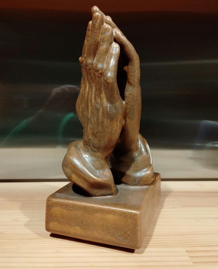 ビンテージ　祈り手　大 ハンド　手　オブジェ　置物　ミッドセンチュリー 3