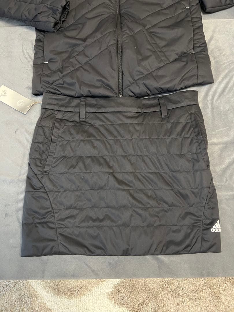 adidas レディース ブラック ジャケット スカート セット M