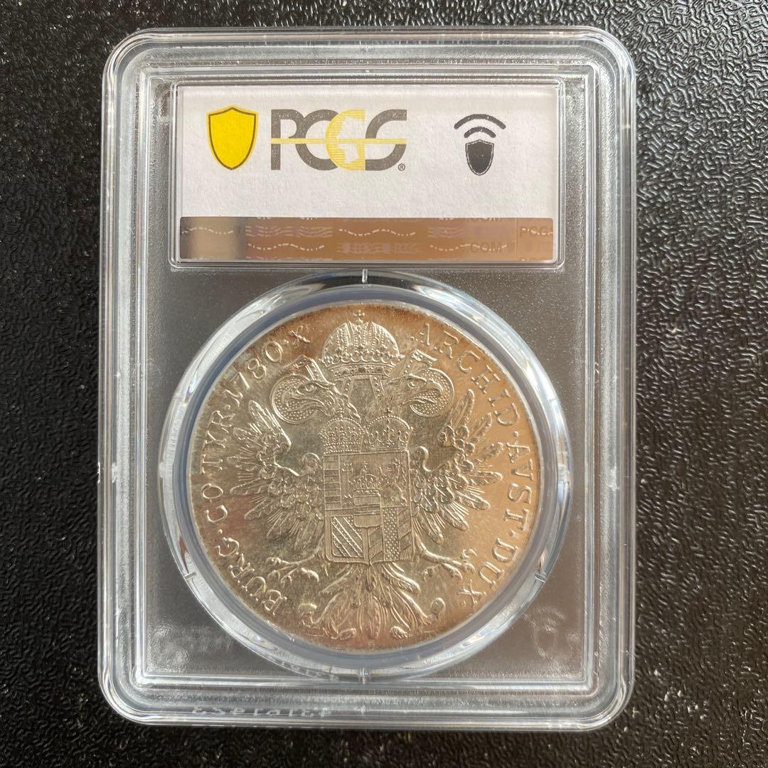 銀貨　シルバー　マリアテレジア　ターラー　銀貨　NGC オーストリア　1780