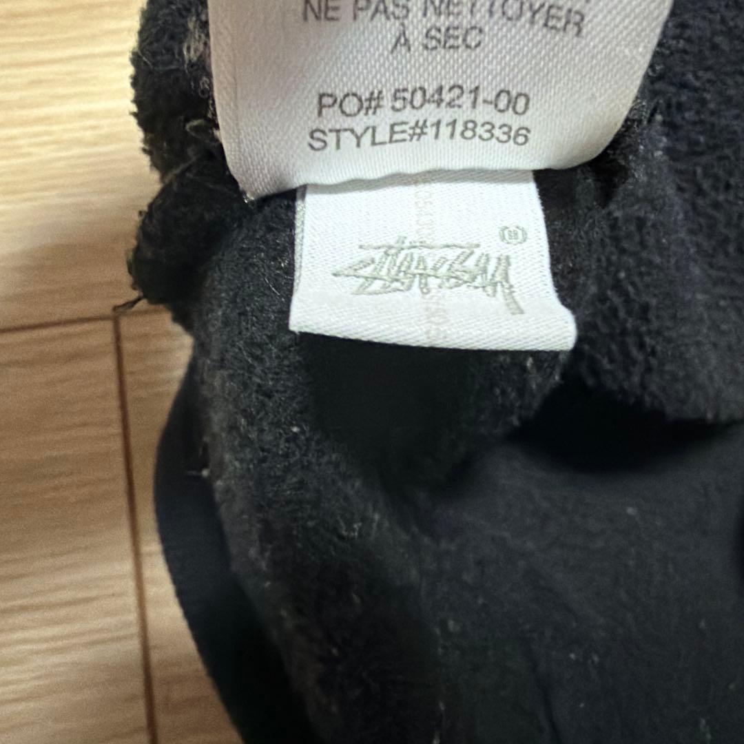 専用　Stüssy ステューシー パイルロゴ アーチロゴ パーカー ブラック