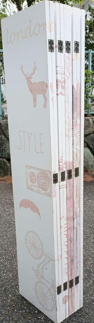 ファッションイラスト パーテーション 衝立 高さ約180cm　幅約350㎝