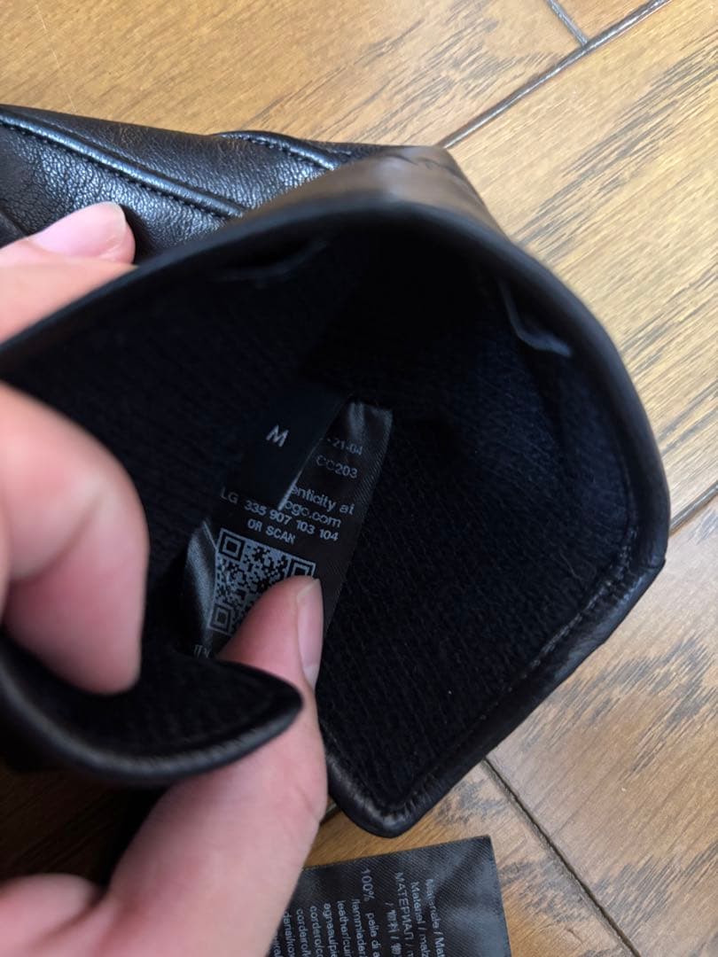 レザーグローブ Mサイズ EMPORIO ARMANI