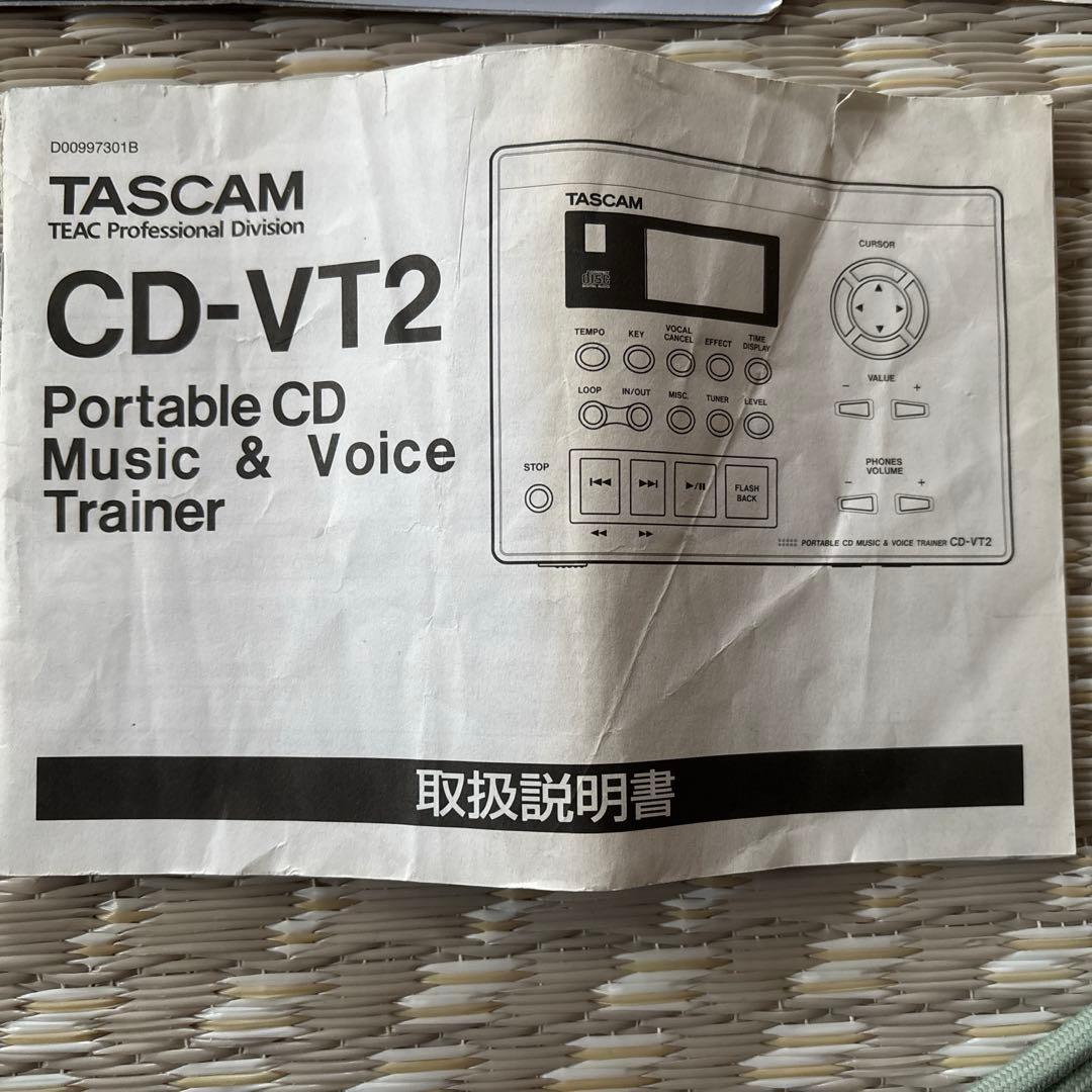 TASCAM CD-VT2 ポータブルCDトレーナー アダプター付