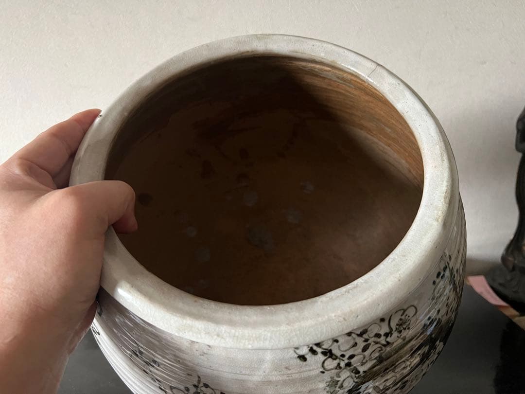 江戸時代 京焼 名工 青木木米 南画 漢詩 火鉢 骨董 古美術 ワインクーラー