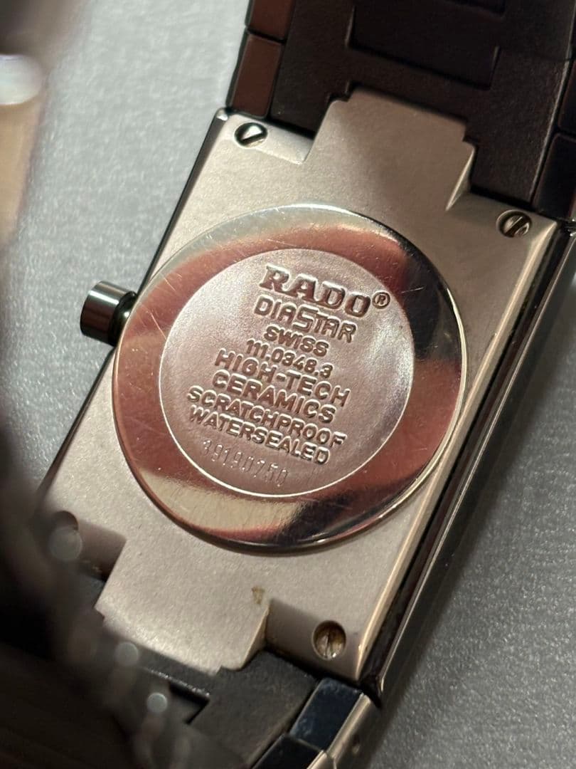 RADO jubila ブラック腕時計　ダイヤスター　不動