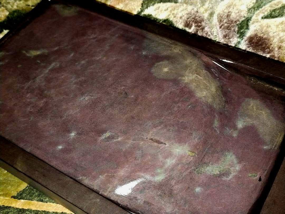 ♥中国　端渓硯　硯　3.9kg　木製ケース付き　端渓　骨董品