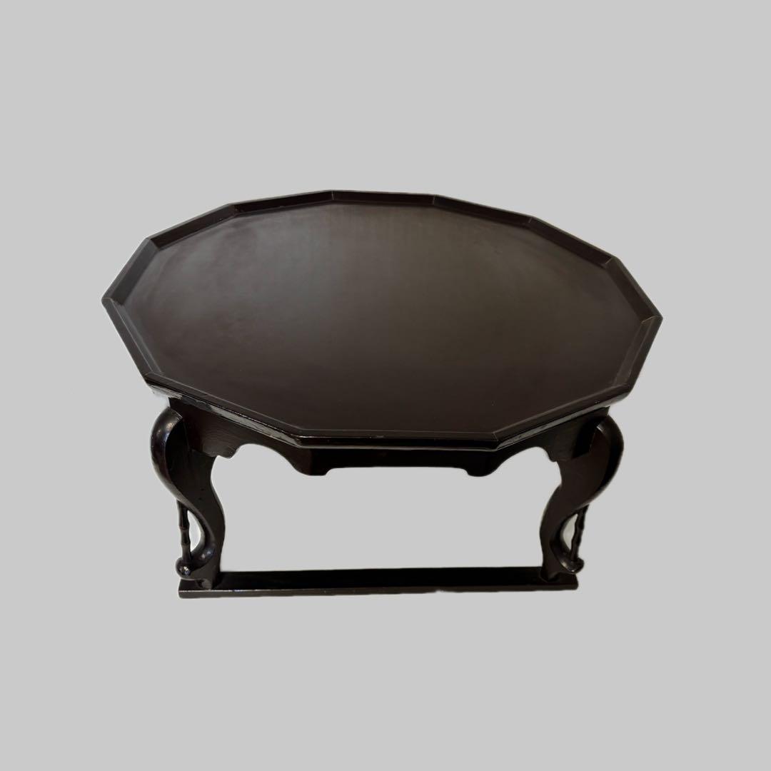 李朝家具 大型ソバン 67cm 十二角盆 木製 時代 テーブル