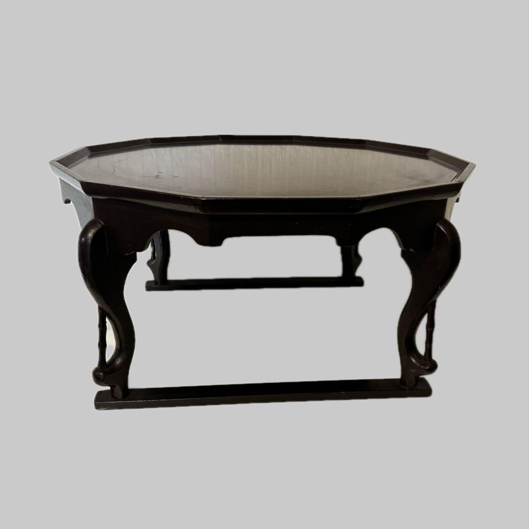 李朝家具 大型ソバン 67cm 十二角盆 木製 時代 テーブル