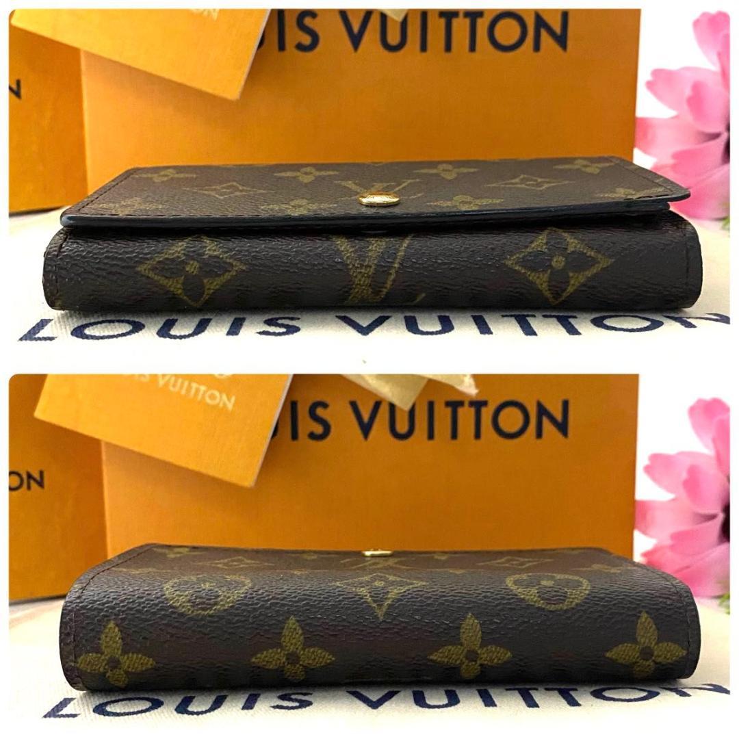 ルイ ヴィトン◎トレゾール モノグラム 二つ折り L字ファスナー ブラウン 茶色