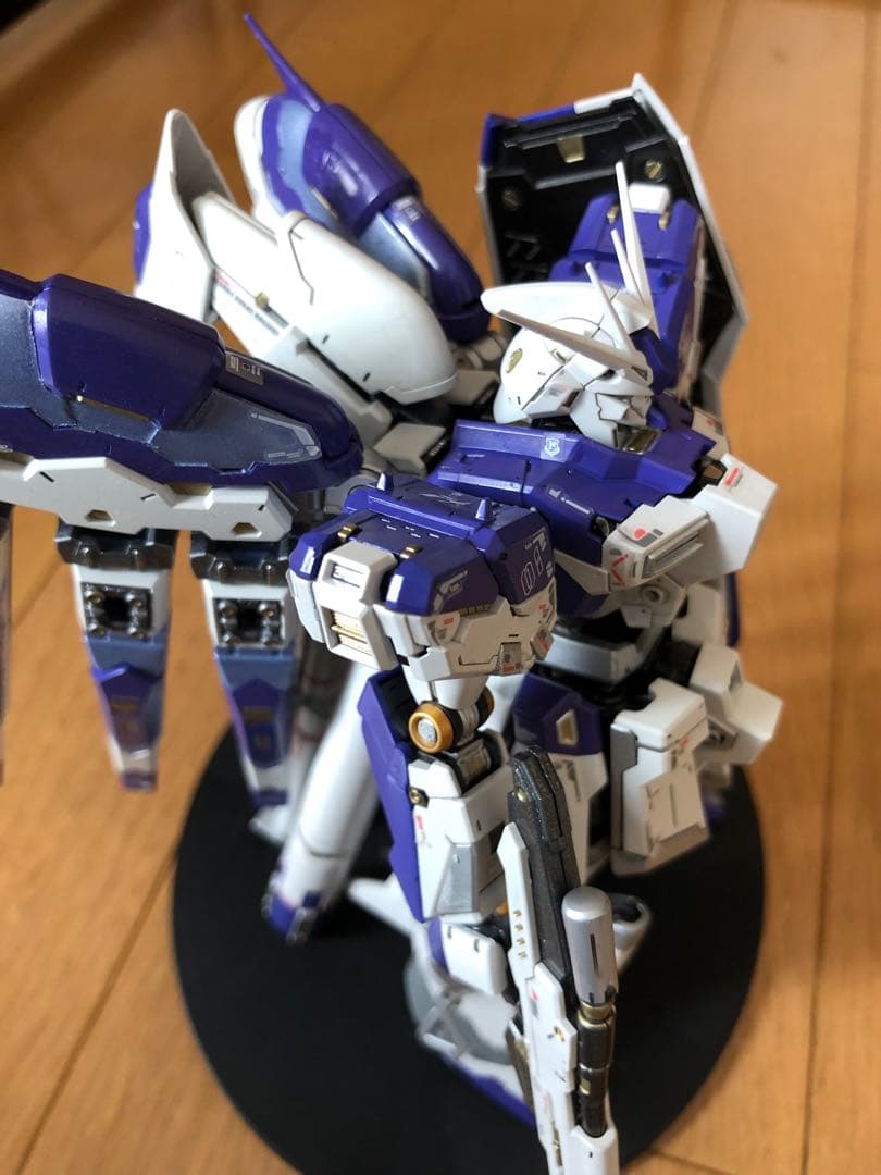 RG Hiニューガンダム➕ハイパーメガバズーカランチャー完成品