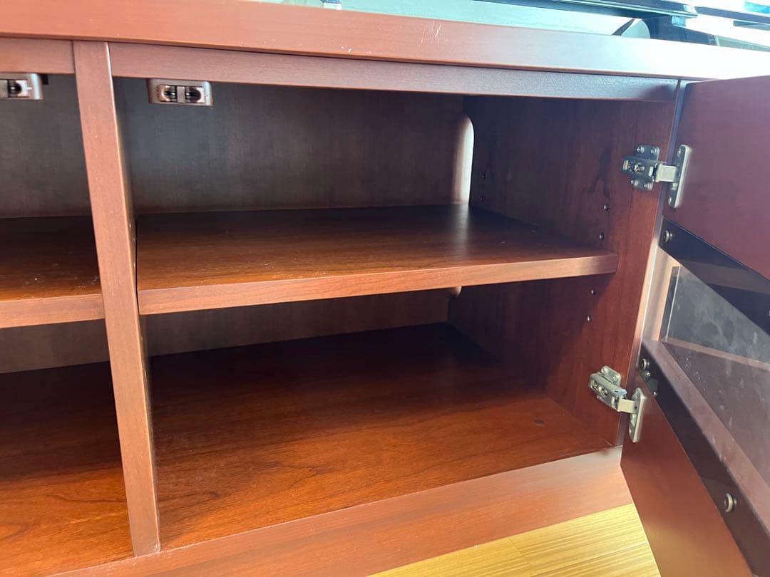 高橋工芸　ダークブラウン　アメリカンチェリー製　テレビ台