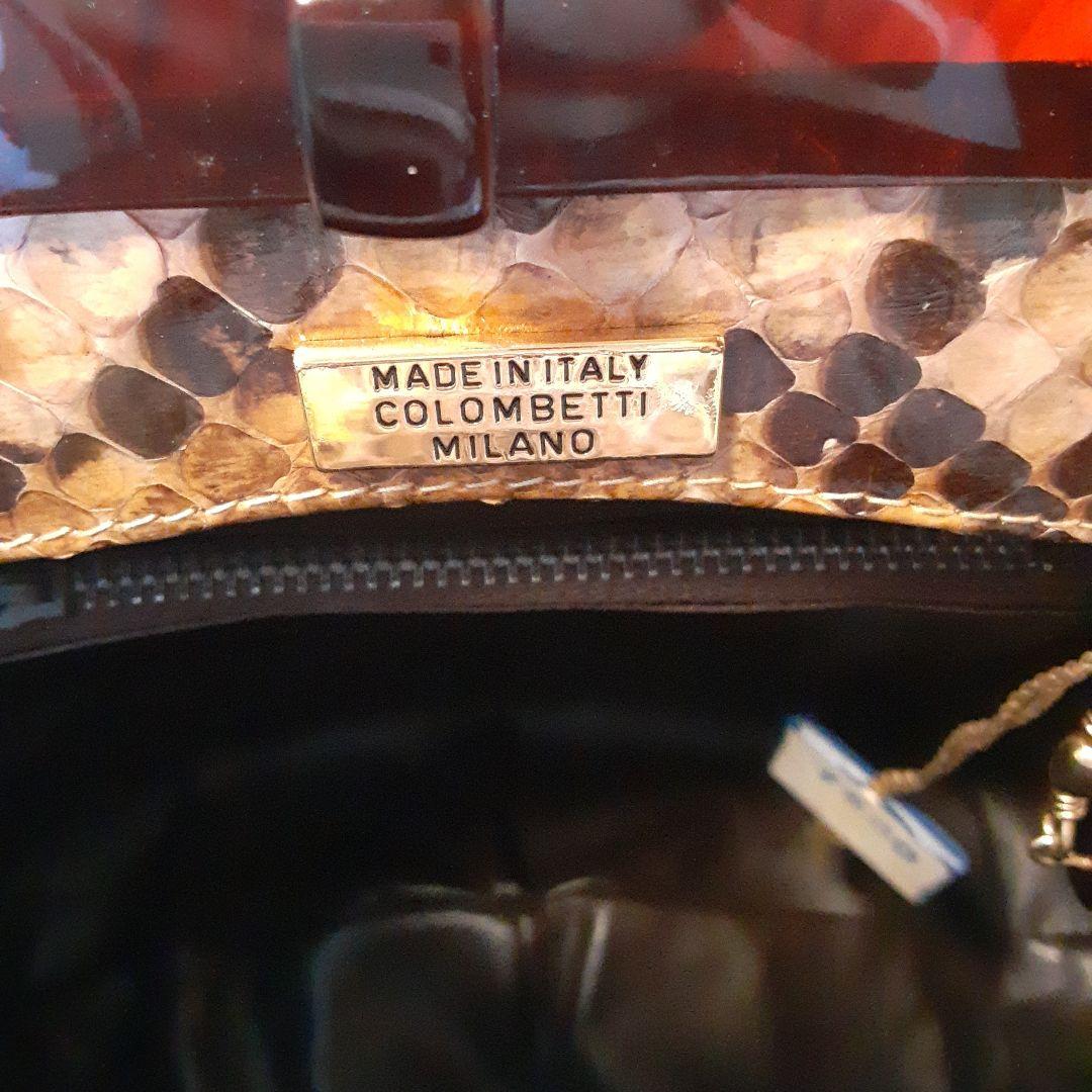 【新品未使用】ヘビ革 クラッチバッグ スネークパターン