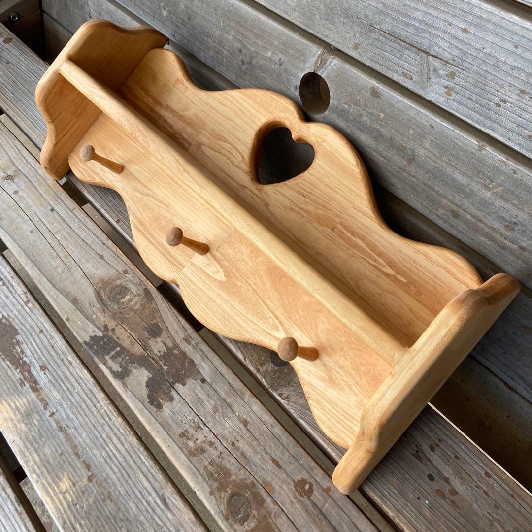 ここさま専用ページ♡カントリーハート　置き型シェルフ&ペグ付きシェルフ