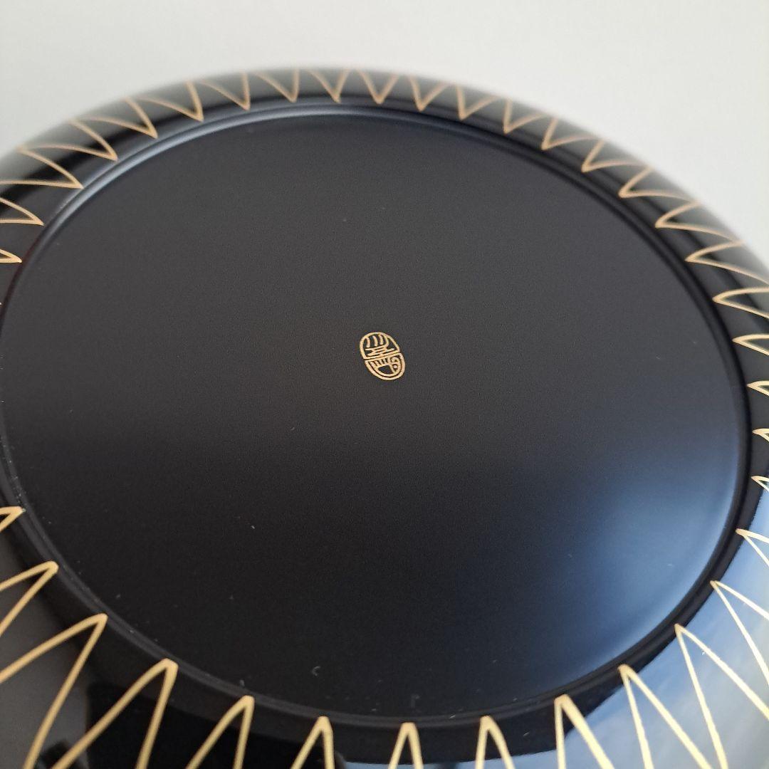 【京都平安　象彦　黒網目\"食籠】　天然木製　未使用/長期保管品