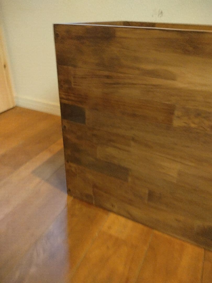 木製　ハンドメイド　オーダー　日の字　ワトコオイル　棚　水槽台　シェルフ