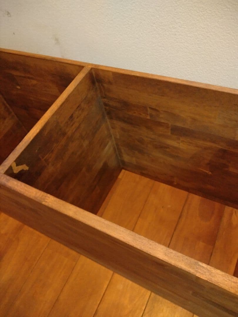 木製　ハンドメイド　オーダー　日の字　ワトコオイル　棚　水槽台　シェルフ