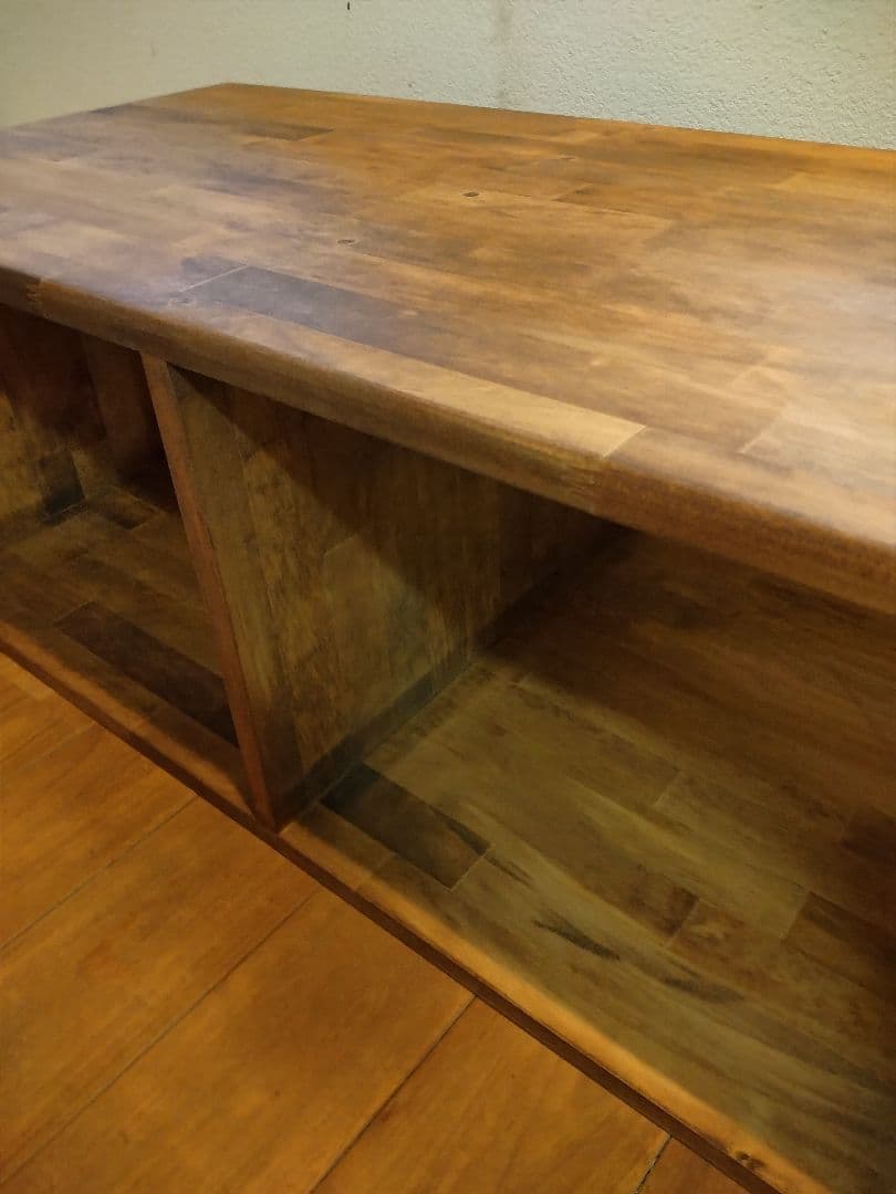 木製　ハンドメイド　オーダー　日の字　ワトコオイル　棚　水槽台　シェルフ