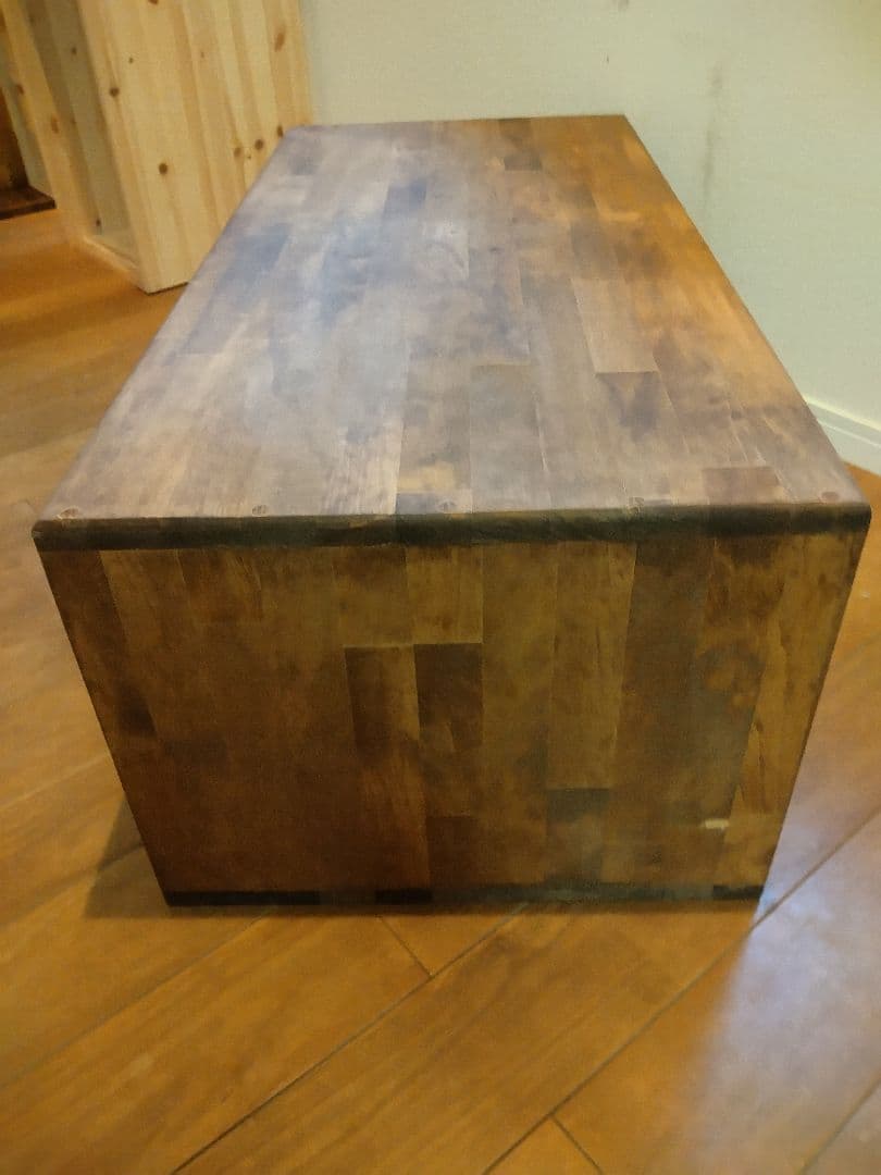 木製　ハンドメイド　オーダー　日の字　ワトコオイル　棚　水槽台　シェルフ