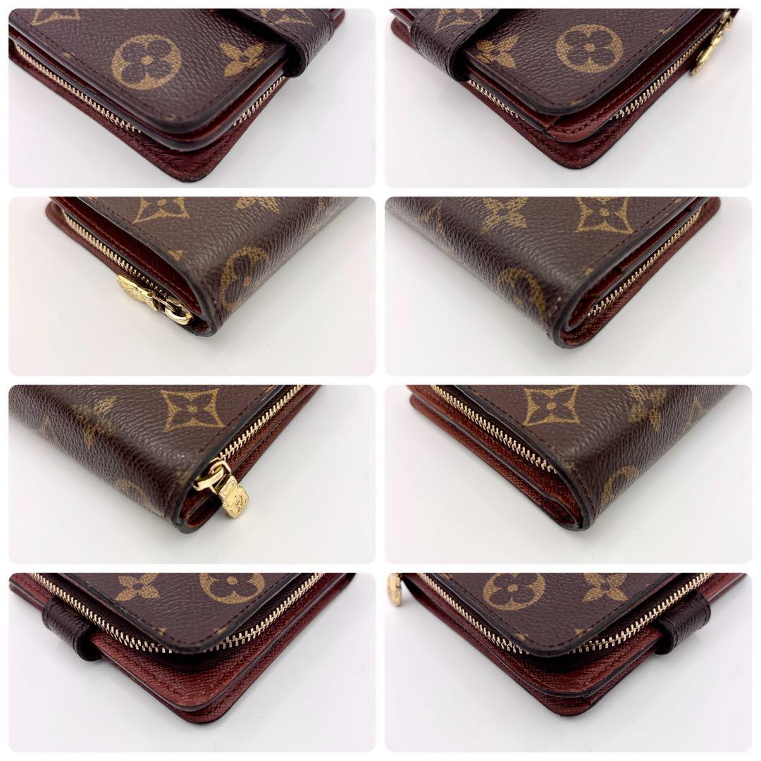 ルイヴィトン モノグラム コンパクトジップ 二つ折り　ミニ　財布　正規品