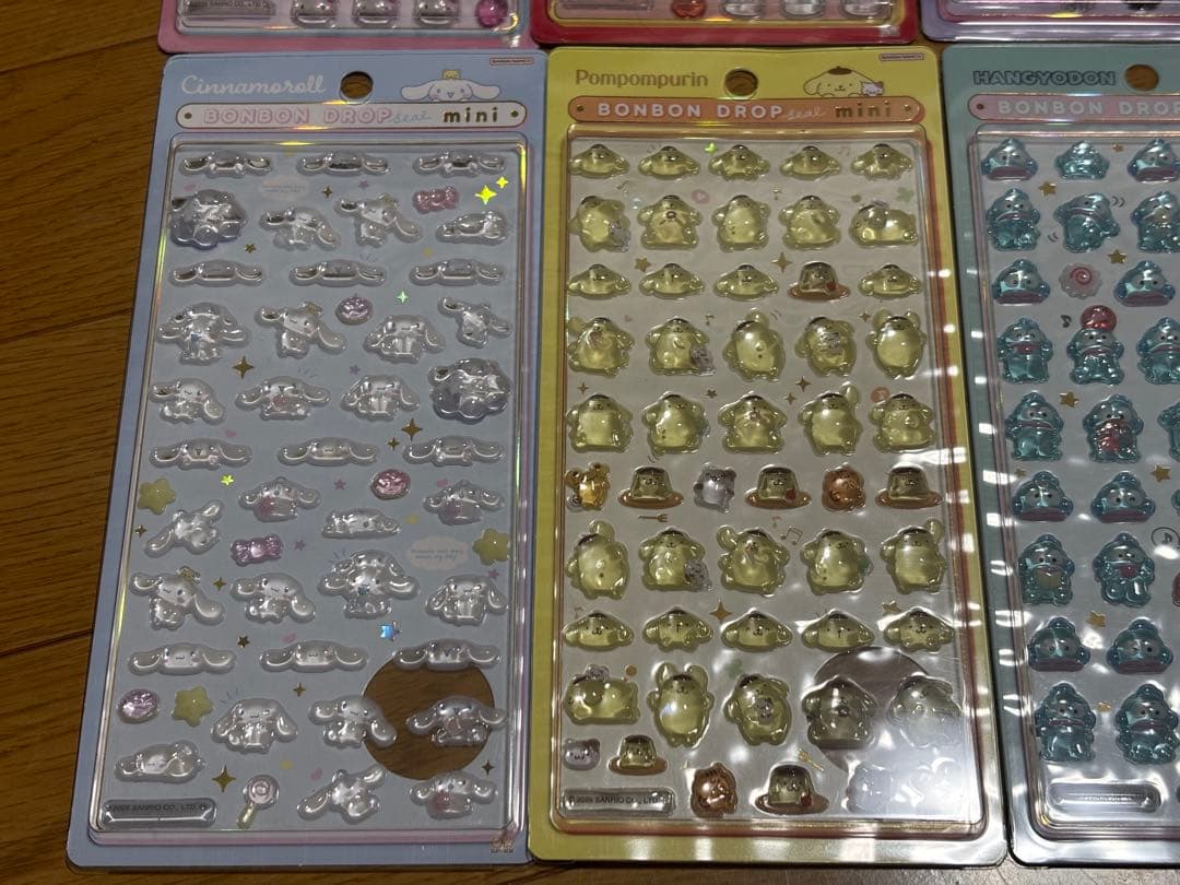 【正規品】サンリオ ボンボンドロップシールミニ 6枚セット
