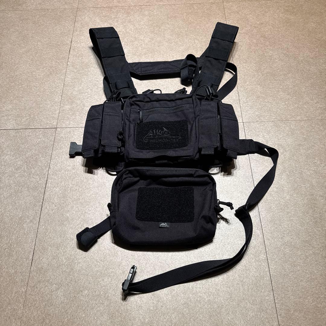 Helikon tex チェストリグ　ミリタリー　サバゲー　黒　ブラック