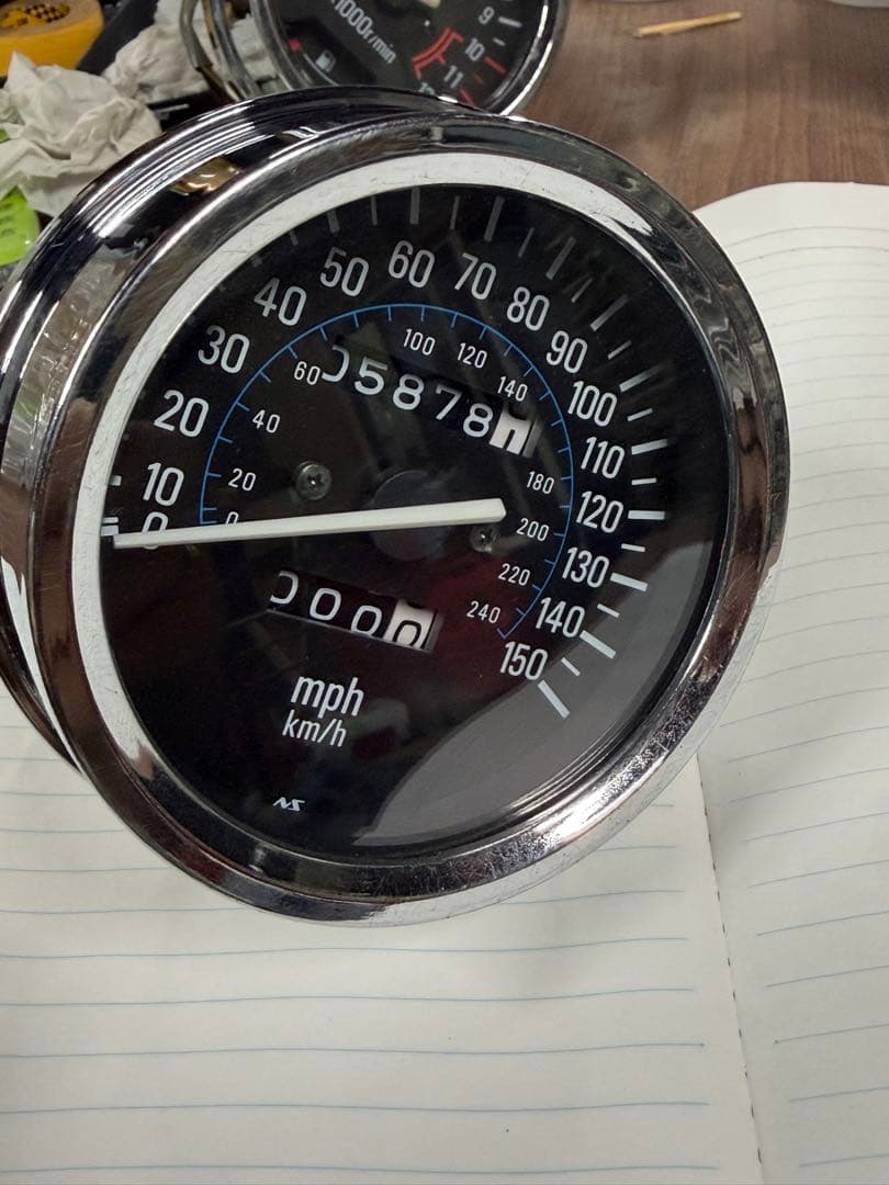 ゼファー750スピードメーター