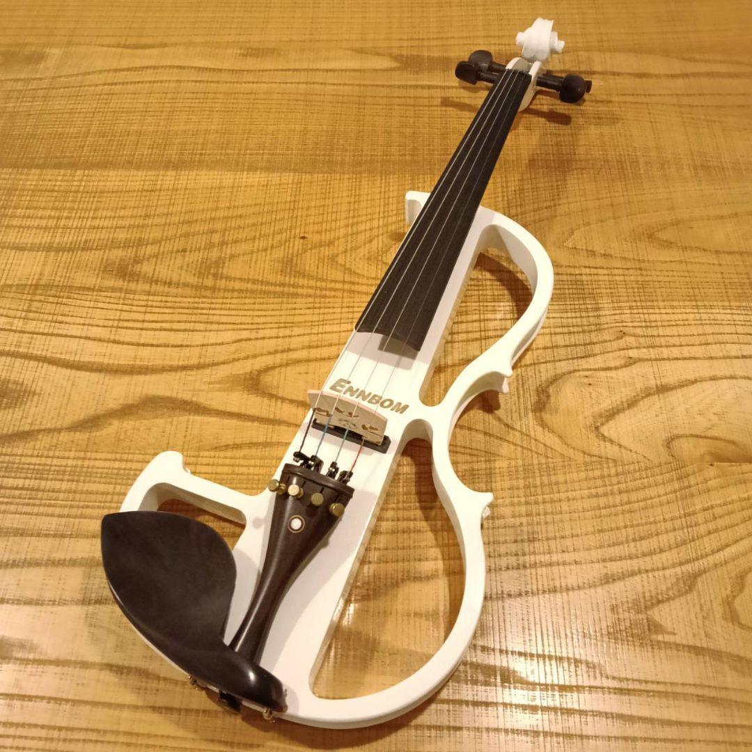 【美品】ENNBOM サイレントバイオリン  エレキバイオリン 白 4/4サイズ