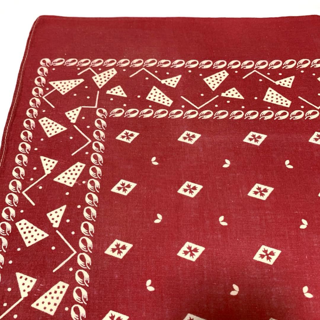 【スペシャル！】〜30年代 両耳大判 ヴィンテージバンダナ #37