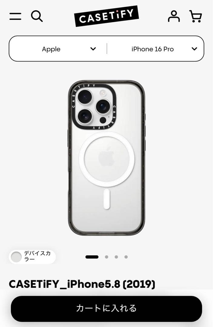 CASSETiFY iPhone 16 Pro インパクトケース ブラック