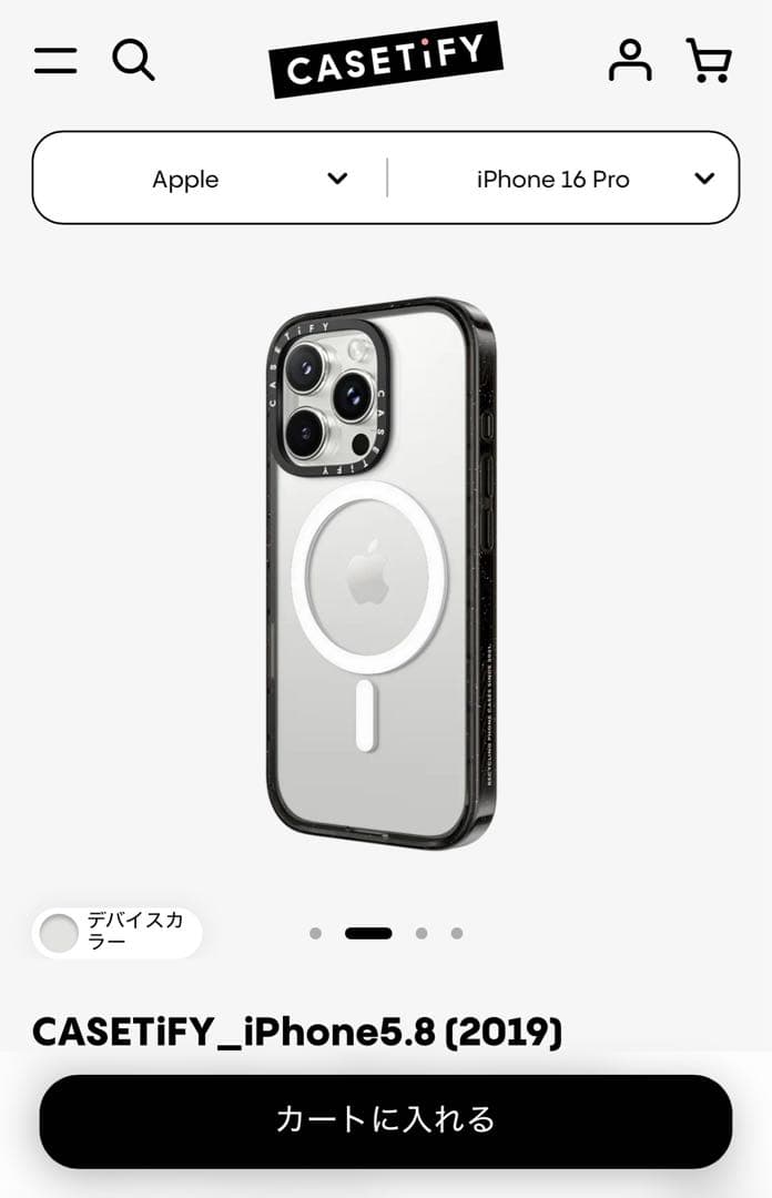 CASSETiFY iPhone 16 Pro インパクトケース ブラック