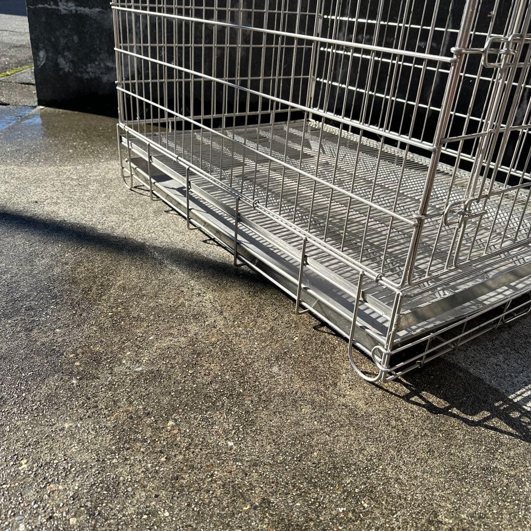 ハチコウ ステンレス製PRO-ケージペット用 犬用 ケージ　短面扉　市瀬　LL