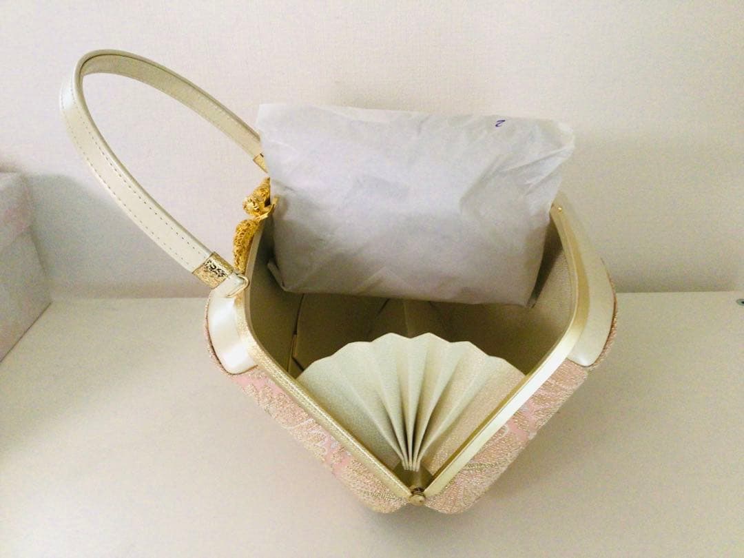 京都和装小物 成人式 西陣 特選最高級 バッグと3枚芯草履セット L寸 未使用品