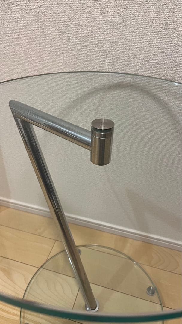 【最終値下げ】Ronald Schmitt　ガラスサイドテーブル