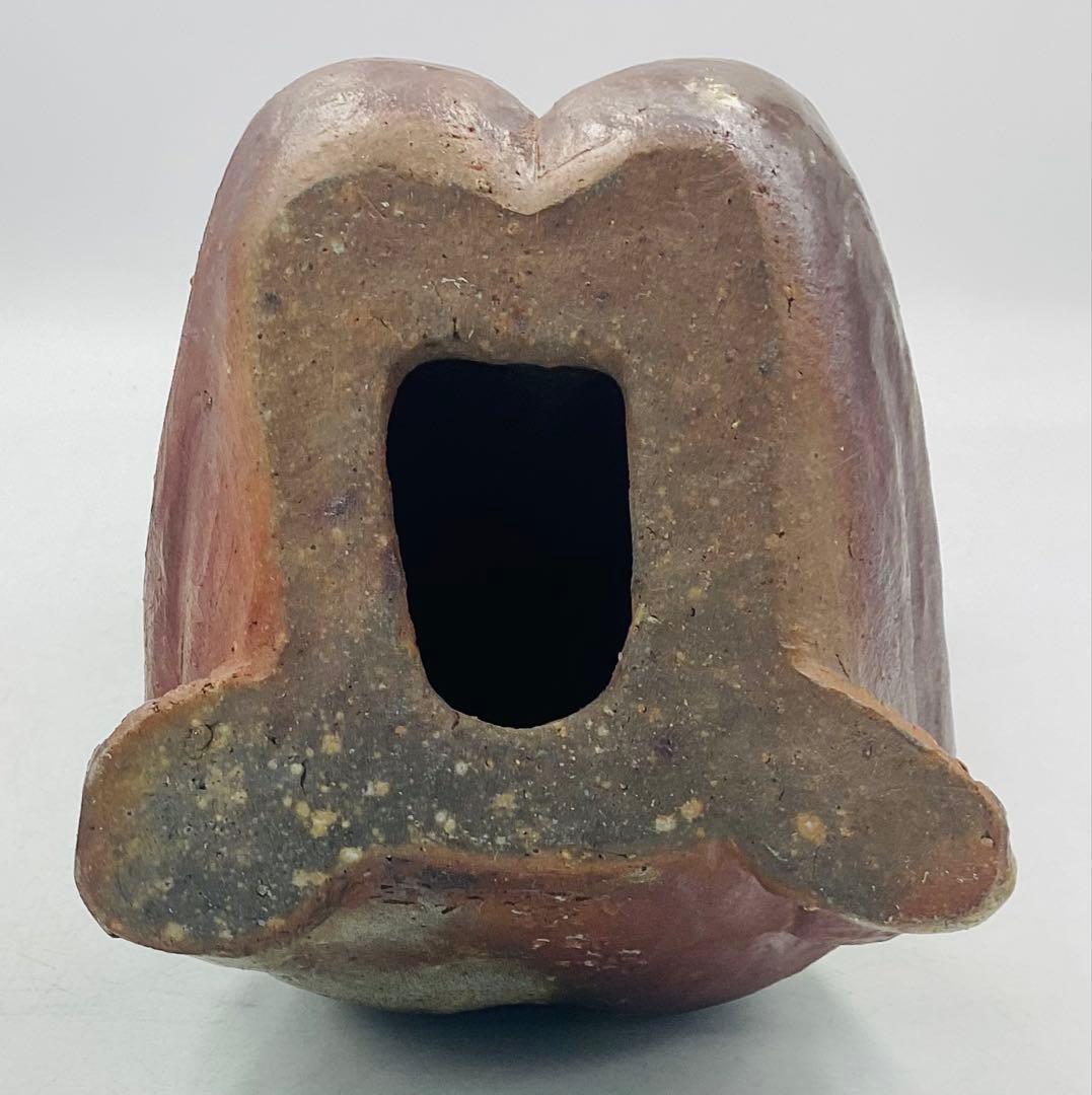 ★ 木南知加選先生　昭和初期の名工　備前焼裸婦　共箱　【27】　★