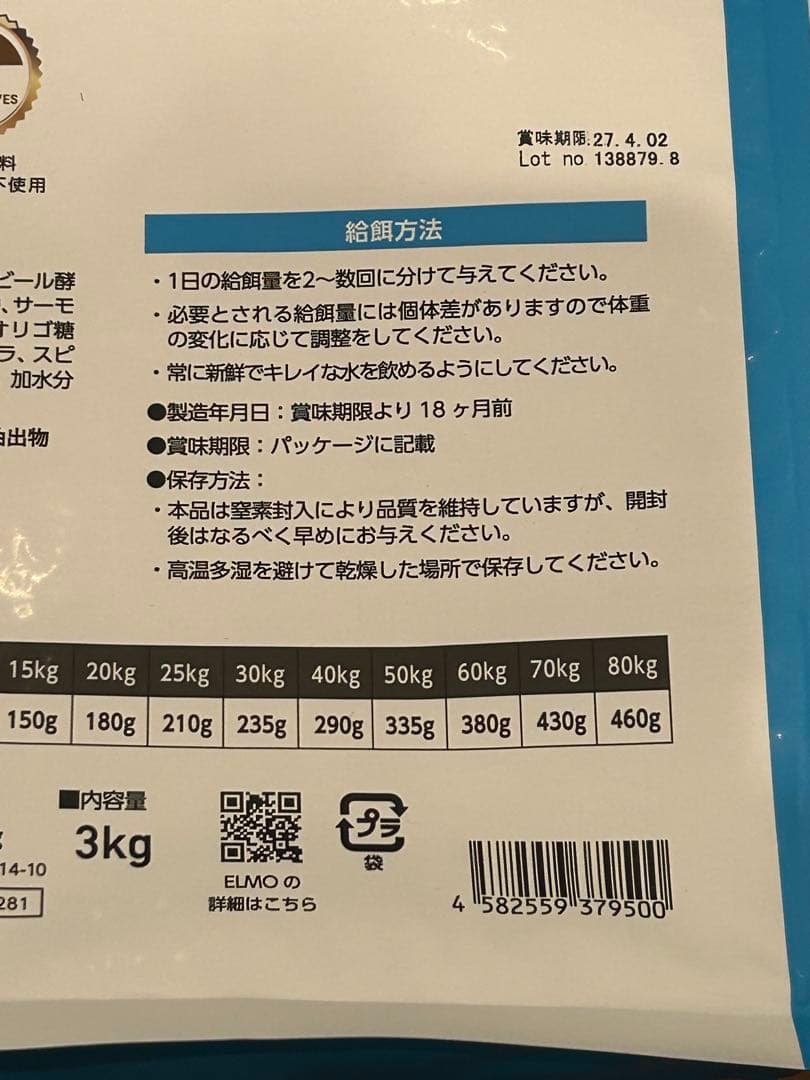 ELMO リッチインチキン　成犬用　7.6kg