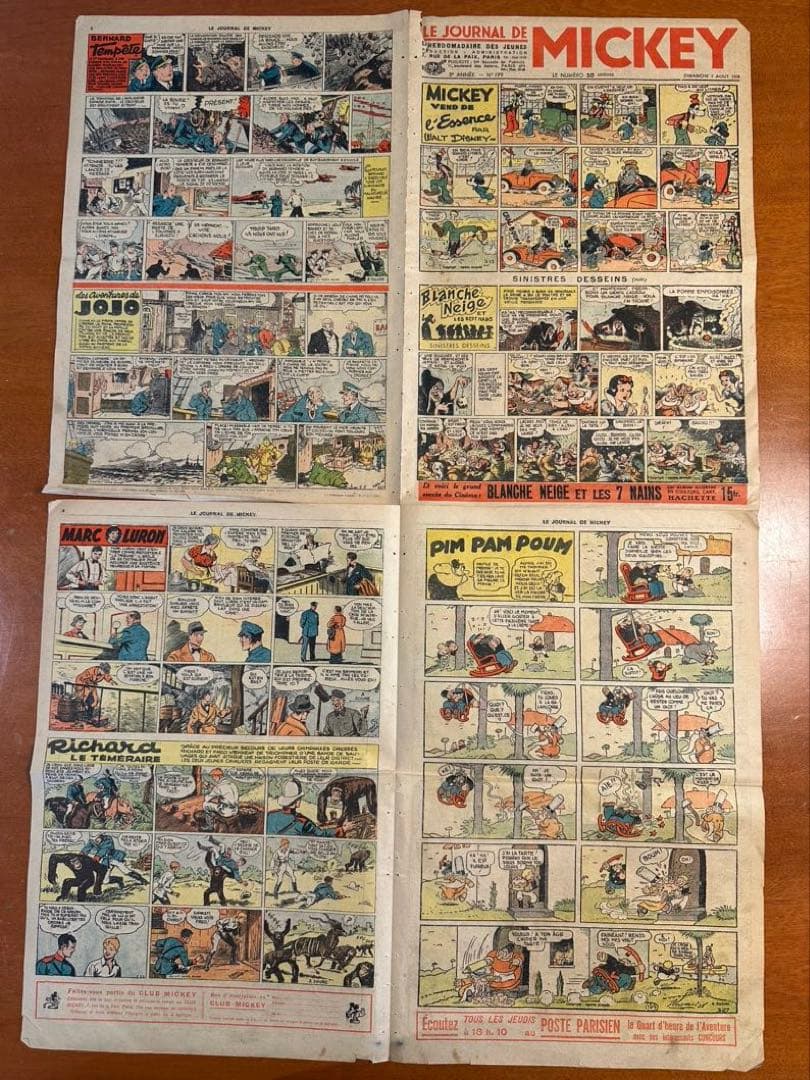 ビンテージMICKEY Le Journal de Mickey 1938年
