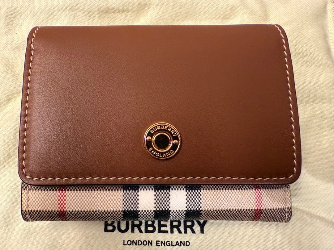 バーバリー　Burberry 折り財布　三つ折り　チェック