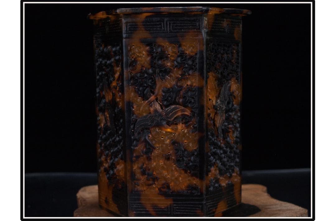 骨董市仕入れ品　中国明時代の珍しい筆箱　 激安骨董品 DE1435B18-4