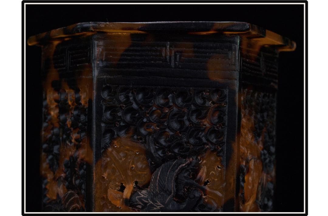 骨董市仕入れ品　中国明時代の珍しい筆箱　 激安骨董品 DE1435B18-4