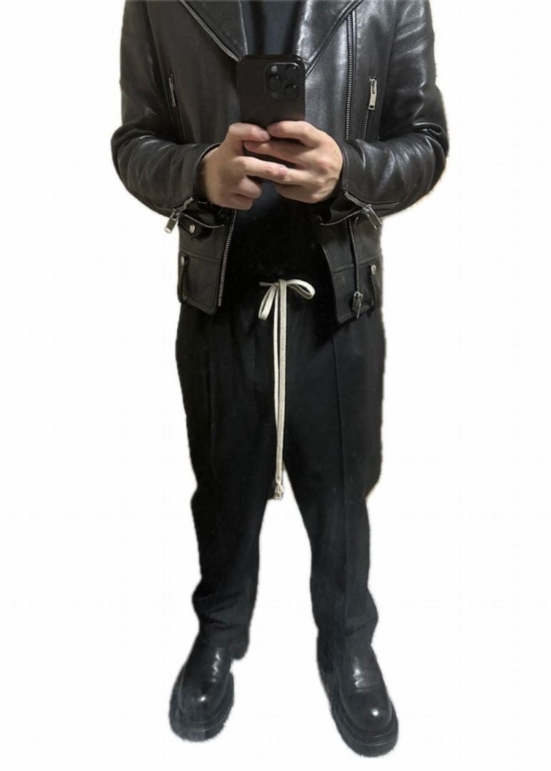 RickOwensリックオウエンス スリムパンツ DRAWSTRINGPANTS