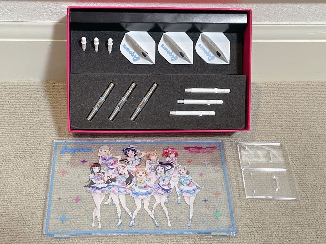 未使用 ダーツライブ ラブライブ！ ダーツセット アクア Aqours ダーツ