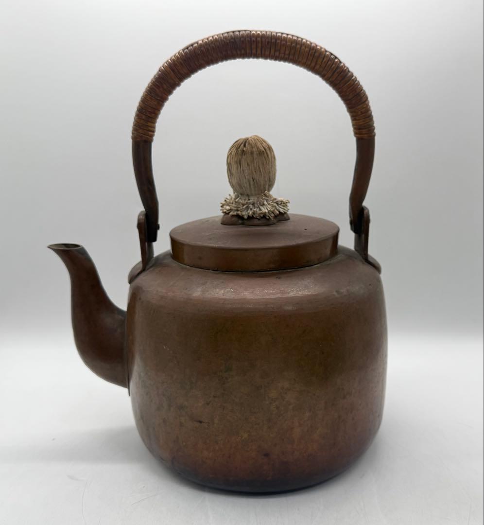 時代　銅製　水注　やかん　茶道具　送料込み250907