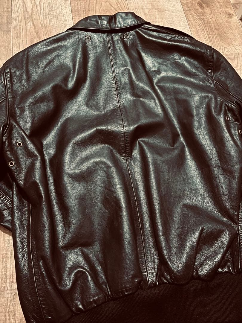 【POLO RALPH LAUREN】レザージャケット A2 フライト ブラック