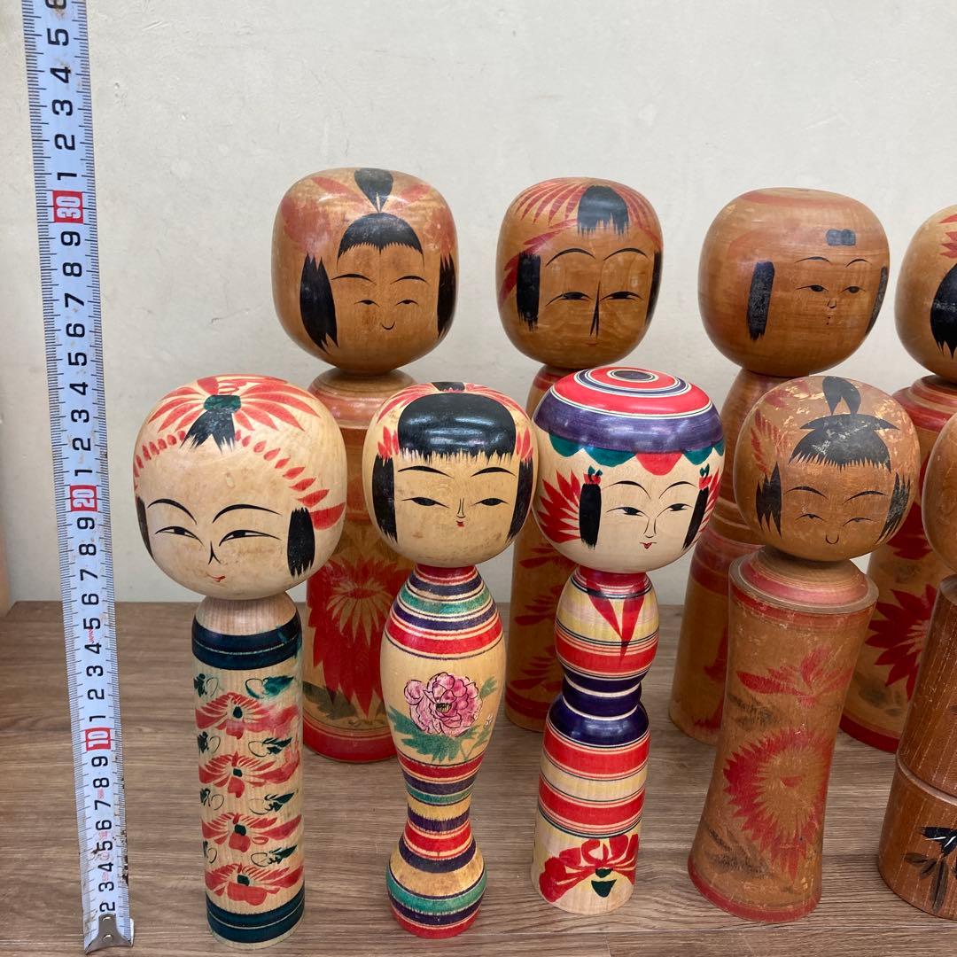 D-3 【伝統工芸品】伝統こけし 11体まとめ売り 蔵出し ヴィンテージ