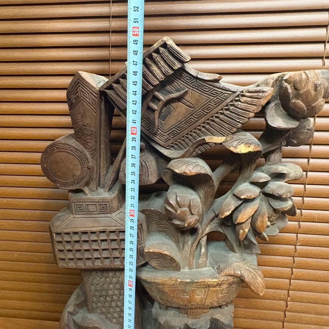 中国で購入　木彫　彫刻